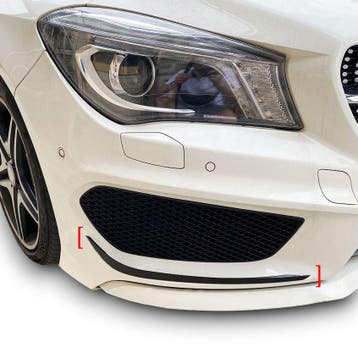 FRONT SPOILER FLAPS GESCHIKT VOOR MERCEDES  W117 CLA-KLASSE, Auto diversen, Auto-accessoires, Verzenden, Nieuw