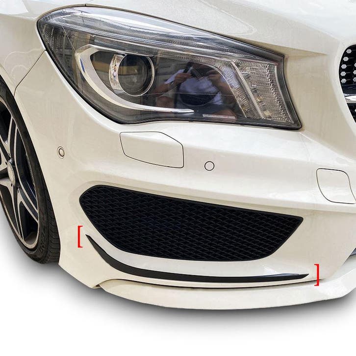 FRONT SPOILER FLAPS GESCHIKT VOOR MERCEDES  W117 CLA-KLASSE, Auto diversen, Auto-accessoires, Verzenden