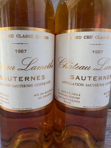 1987 Château Lamothe - Sauternes Grand Cru Classé, Sauternes, Collections
