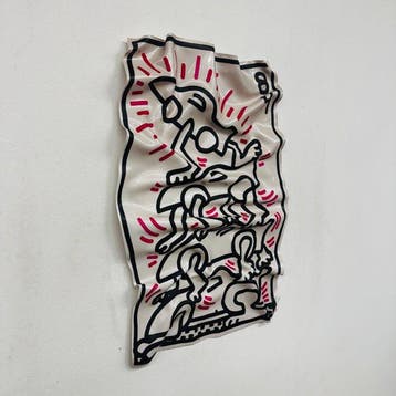 Soyz Bank (1988) - Keith Haring – Stacked Figures – 1985