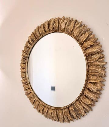 Miroir mural - Verre, résine - Miroir de style Régence