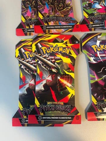 Pokémon - 8 Booster pack - Pitch Black Sleeved Booster, Nieuw