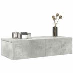 vidaXL Wandschap met lades 60x26,5x15 cm bewerkt hout, Verzenden, Nieuw