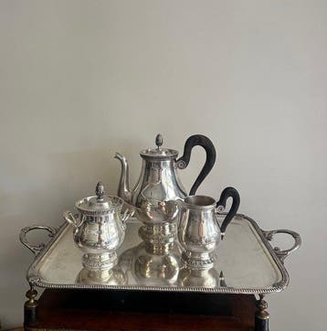 Christofle - Koffie- en theeservies (4) - Malmaison -