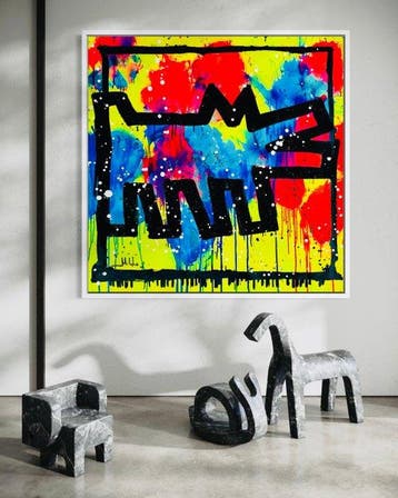 Mikko - Keith Haring Meets Shinohara - XL (NO RESERVE!)