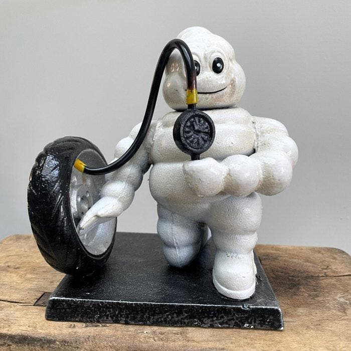 Michelin - Mascotte - Gietijzer, Antiquités & Art, Antiquités | Assiettes décoratives & Carrelages