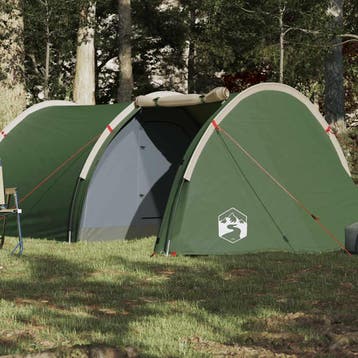 vidaXL Tunneltent 4-persoons waterdicht groen, Caravans en Kamperen, Verzenden, Nieuw
