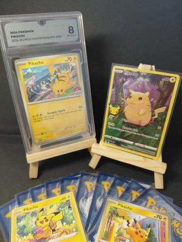 Pokémon - 14 Graded card - Pikachu #190 Promo card - GG 8 -