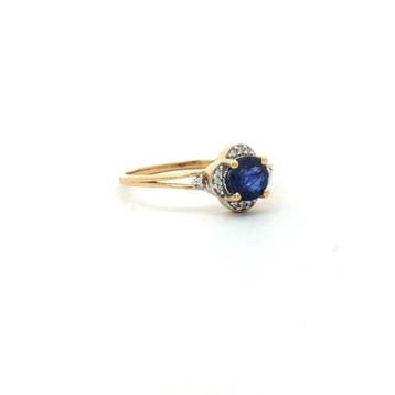 Sans prix de réserve - Bague Argent - 0.77ct. tw. Saphir -