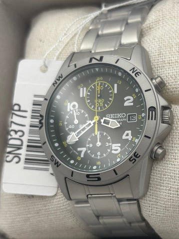 Seiko - Chronograph - Zonder minimumprijs - SND377P1 Quartz
