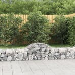 vidaXL Schanskorven 20 st gewelfd 200x50x40/60 cm ijzer, Verzenden