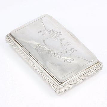Frederik van Baaren (1855) - Tabaksdoos - .833 zilver
