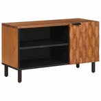 vidaXL TV Kast met opslag Acacia Bruine Afwerking 80 x 33 x, Verzenden, Nieuw