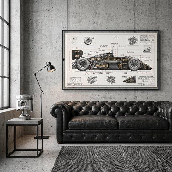 Artxlife - Senna Lotus 98T Jonh Player Special Technical, Verzamelen, Automerken, Motoren en Formule 1