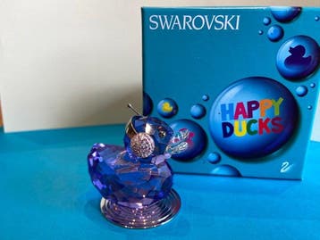 Swarovski - Statuette, Happy Duck - Duck J - 1049592 - Box -