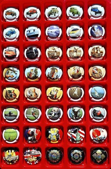 Collectie champagnecapsules - allemaal generieken
