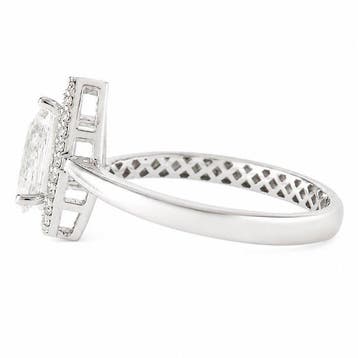 Verlovingsring - 14 karaat Witgoud - 0.63ct. tw. Diamant