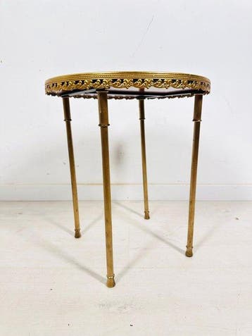 Bijzettafel - Ronde bijzettafel in neoklassieke stijl met