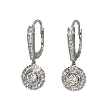 Cartier - Oorbellen - 18 karaat Witgoud, Nieuw