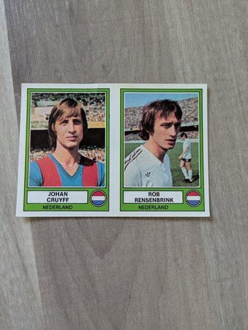 1978 Panini Johan Cruyff Non collé - 3 Card - Light Played
