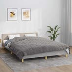 vidaXL Verzwaringsdeken 200x200 cm 13 kg stof grijs, Verzenden, Nieuw