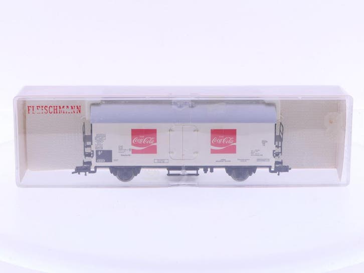 Schaal H0 Fleischmann 5347 gesloten goederenwagon Coca C..., Hobby & Loisirs créatifs, Trains miniatures | HO, Wagon, Enlèvement ou Envoi