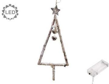 Boomvorm takken met led houten kerstboom deco manco 28x82 cm, Huis en Inrichting, Nieuw