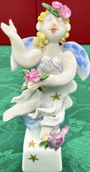 Meissen - Beeldje - Set of 4 angels - Hard-paste porselein