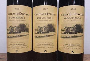 1997 Chateau LEnclos - Pomerol - 3 Bouteilles (0,75 L), Collections
