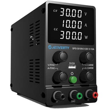 Compacte Labvoeding 30V/10A met USB! OP = OP, weg is weg., Verzenden, Zo goed als nieuw, Elektriciteit