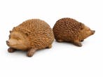 Statue, set of 2 metal hedgehogs - 10 cm - Fonte
