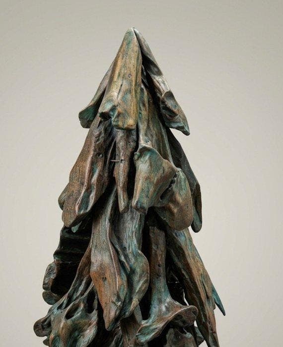 sculptuur, Lignea Intagliata a Mano - 125 cm - Hout, Antiquités & Art, Art | Objets design