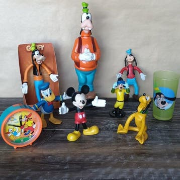 Mickey Mouse, Goofy, Pluto, Donald Duck - 9 Figure - Disney, Collections