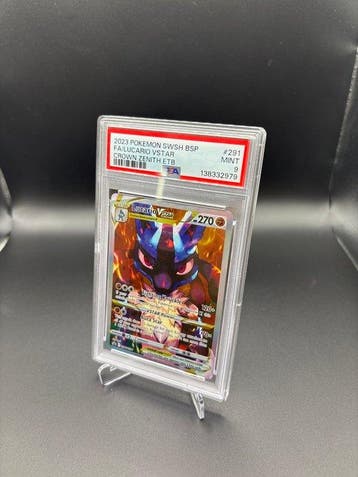 Pokémon - 1 Graded card - Lucario #291 Full art - PSA 9 -, Nieuw