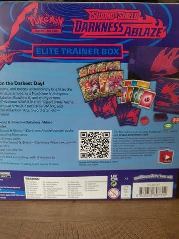 Pokémon - 1 Elite trainer box - Darkness Ablaze - Sword &, Nieuw