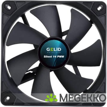 Gelid Solutions Silent 14 PWM  - Black, Verzenden, Nieuw