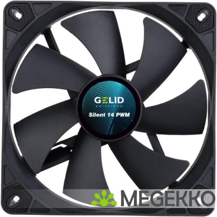 Gelid Solutions Silent 14 PWM  - Black, Informatique & Logiciels, Refroidisseurs d'ordinateur, Envoi