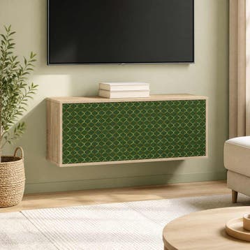 vidaXL Wand gemonteerd TV Kast GELEEN 102 x 33 x 40 cm, Huis en Inrichting, Verzenden, Nieuw