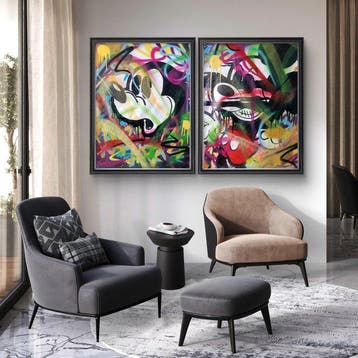 Simone Bowmar - hallucinating Mickey Mouse. XXL DITTICO
