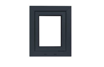 PVC raam draai kiep b50xh60 cm Antraciet, Gevelraam of Ruit, Minder dan 80 cm, Minder dan 80 cm, Nieuw