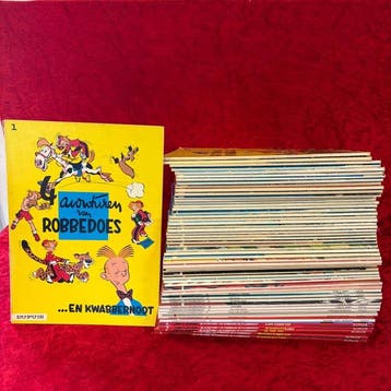Robbedoes en Kwabbernoot 1 t/m 55 - Bijna complete reeks SC, Livres