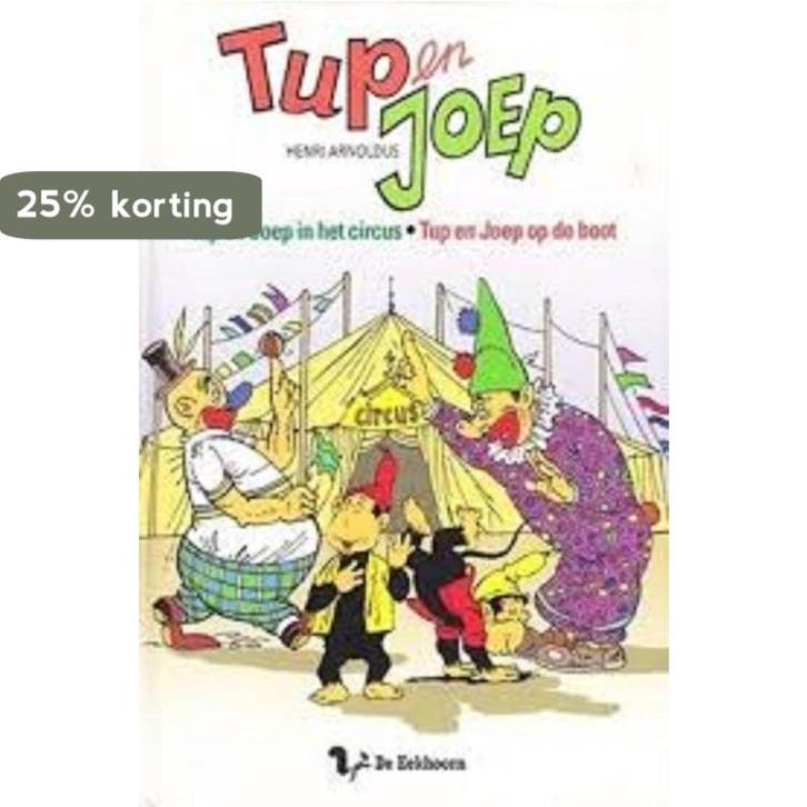 Tup en Joep in het circus - Tup en Joep op de boot, Boeken, Overige Boeken, Gelezen, Verzenden