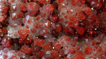 Hematoïde kwarts met chalcopyriet (hematietlaag) -, Verzamelen