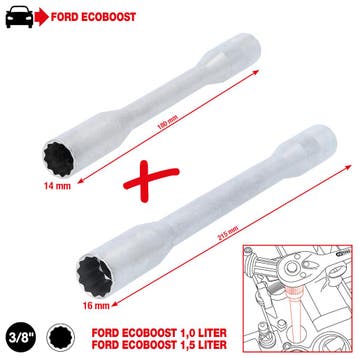 KS Tools Ford EcoBoost Bougie-Dopsleutelset 14/16 mm, Verzenden, Nieuw
