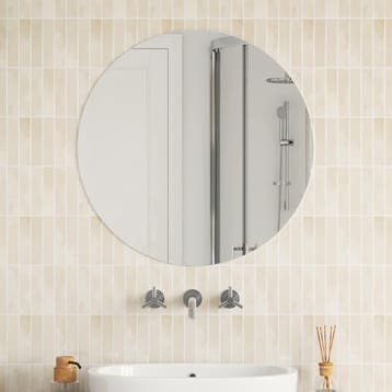 vidaXL Wandspiegel rond 70 cm glas, Maison & Meubles, Accessoires pour la Maison | Miroirs, Verzenden