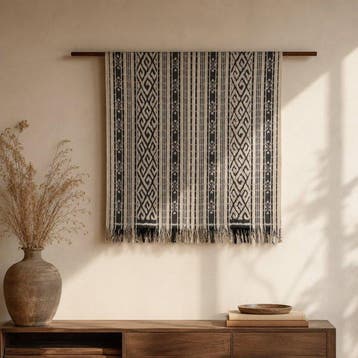 Loft83 Studio - Kom (2) - Ikat, Mahonie - Indonesische Ikat, Antiek en Kunst