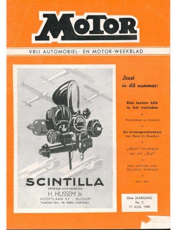 1945 MOTOR MAGAZINE 02 NEDERLANDS, Nieuw