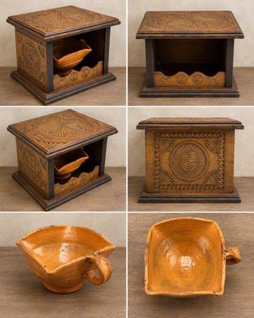 Decoratief ornament - Nederland - Stoof en test, Antiek en Kunst