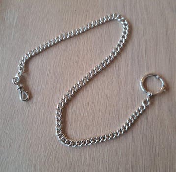 Argent - Chaîne - (835) gilet montre de poche