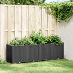 vidaXL Plantenbak 160x40x53 cm polypropeen zwart, Verzenden, Nieuw
